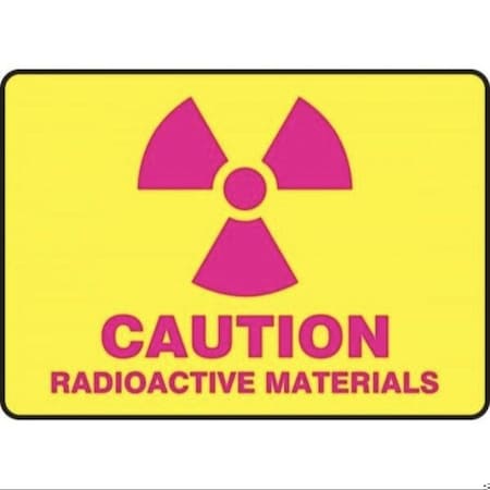 Accuform CAUTION Safety Sign RADIOACTIVE MRAD507XP MRAD507XP